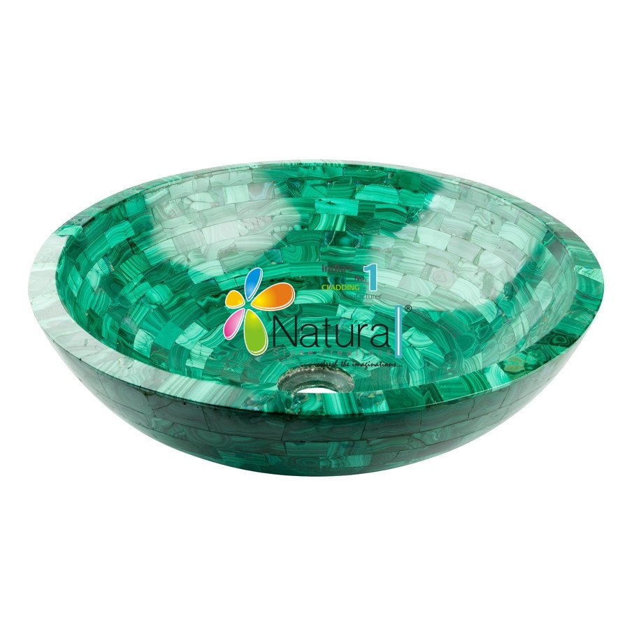 Malachite sink  